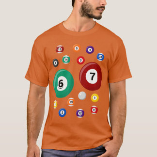 Funny 67 Meme Si Seven Pool Ball Billiard Lover Ge Tシャツ