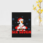 Funny 67 Meme Silly Goose Christmas 67 Meme Xmas B カード (黄色い花)