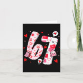 Funny 67 Meme Six Seven 6 7 Valentine Hearts  カード (正面)