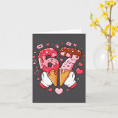 Funny 67 Meme Six Seven Ice Cream Matching Couples カード (黄色い花)