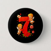 Funny 67 Meme Six Seven Matching Couples Valentine 缶バッジ (正面)