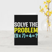 Funny 67 Meme Six Seven Math Teacher Brain-rot Jok カード (黄色い花)