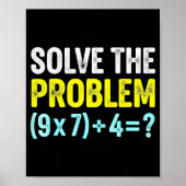 Funny 67 Meme Six Seven Math Teacher Brain-rot Jok ポスター (正面)