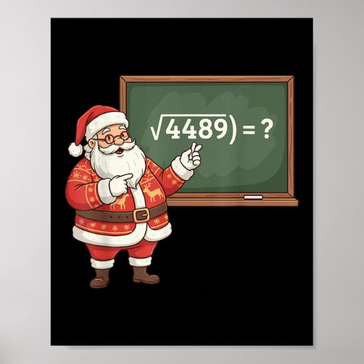 Funny 67 Meme Six Seven Math Teacher Christmas Gen ポスター (正面)