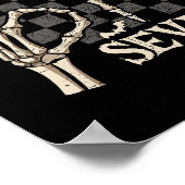 Funny 67 Meme Skeleton Hand 6 7 Halloween Shirts S ポスター (角)