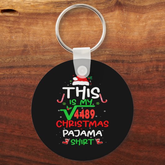 Funny 67 Meme Square Root 4489 Slang Math Teacher  キーホルダー (正面)