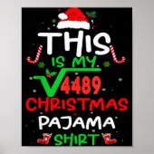 Funny 67 Meme Square Root 4489 Slang Math Teacher  ポスター (正面)