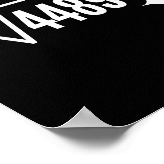 Funny 67 Meme Square Root 4489 Slang Math Teacher  ポスター (角)