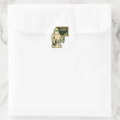 Funny 67 Meme Square Root 4489 Slang Math Teacher  ラウンドシール (バッグ)