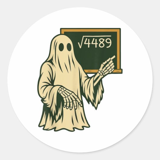 Funny 67 Meme Square Root 4489 Slang Math Teacher  ラウンドシール (正面)