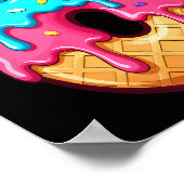 Funny 67 Number 6 Ice Cream Drip Meme Matching Gro ポスター (角)
