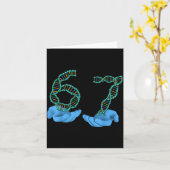 Funny 67 Number Meme Dna Replication Molecular Sci カード (黄色い花)