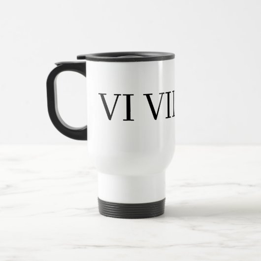 funny 67 roman numeral トラベルマグ (左)