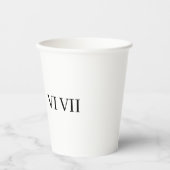 funny 67 roman numeral 紙コップ (正面)