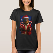 Funny 67 Santa Capyra Six Seven Ironic Christmas M Tシャツ (正面)