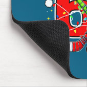 Funny 67 Santa Hat Candy Cane Ice Hockey Six Seven マウスパッド (コーナー)