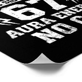 Funny 67 Shirt Meme Six Seven  ポスター (角)