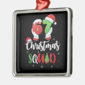Funny 67 Six Seven Brianrot Christmas Squad メタルオーナメント (左)