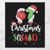 Funny 67 Six Seven Brianrot Christmas Squad ワインラベル (シングルラベル)
