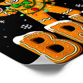 Funny 67 Six Seven Bruh Gingerbread 6 7 Meme Chris ポスター (角)