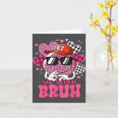 Funny 67 Six Seven Bruh Valentine 6 7 Meme Love Wo カード (黄色い花)