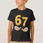 Funny 67 Six Seven Cheesy Mac &amp; Cheese 6 7 Kid Tシャツ (正面)