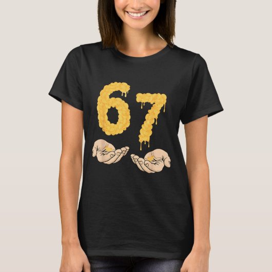 Funny 67 Six Seven Cheesy Mac & Cheese 6 7 Kid Tシャツ (正面)