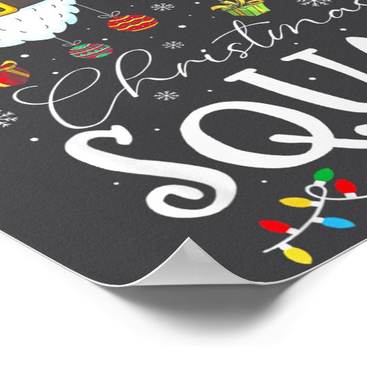 Funny 67 Six Seven Crew Meme Christmas Squad 6 7 S ポスター (角)