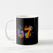 Funny 67 Six Seven Halloween Meme Gen Alpha コーヒーマグカップ (左)