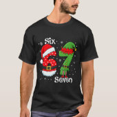 Funny 67 Six Seven Meme 6 7 Elf Santa Christmas Pa Tシャツ (正面)