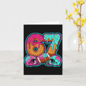 Funny 67 Six Seven Meme American Football Number # カード (黄色い花)