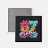 Funny 67 Six Seven Meme American Football Number # マグネット (正面/裏面)