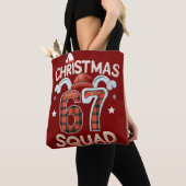 Funny 67 Six Seven Meme Brainrot Christmas Squad トートバッグ (クローズアップ)
