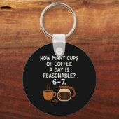 Funny 67 Six Seven Meme Coffee Lover Teacher  キーホルダー (正面)