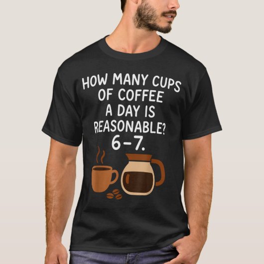 Funny 67 Six Seven Meme Coffee Lover Teacher  Tシャツ (正面)