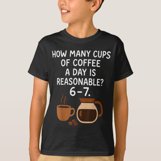 Funny 67 Six Seven Meme Coffee Lover Teacher  Tシャツ (正面)
