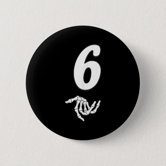 Funny 67 Six Seven Meme Couple Matching Halloween  缶バッジ (正面)