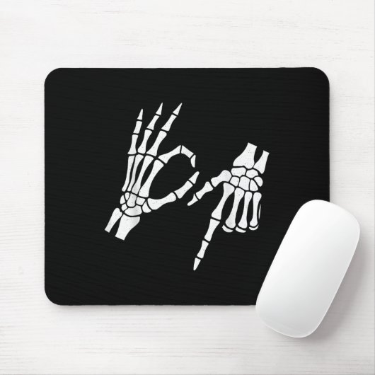 Funny 67 Six Seven Meme Halloween Skeleton Hands マウスパッド (マウス)