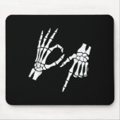 Funny 67 Six Seven Meme Halloween Skeleton Hands マウスパッド (正面)