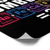 Funny 67 Six Seven Meme Matching Elements Periodic ポスター (角)