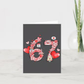 Funny 67 Six Seven Meme Valentines Day Gen Alpha S カード (正面)