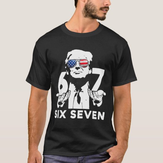 Funny 67 Six Seven Trump Meme  Tシャツ (正面)