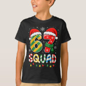 Funny 67 Squad Candy Cane Santa Hat Christmas Men  Tシャツ (正面)