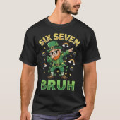 Funny 67 St Patricks Day Dabbing Leprechaun Six Se Tシャツ (正面)