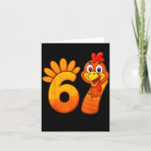 Funny 67 Thanksgiving Meme Turkey Six Seven Costum カード (正面)