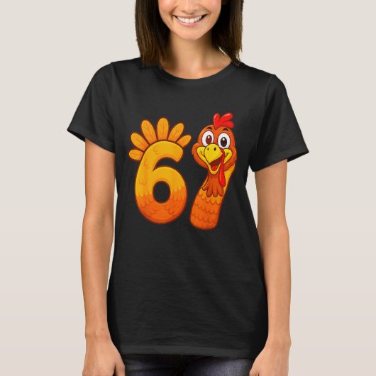Funny 67 Thanksgiving Meme Turkey Six Seven Costum Tシャツ (正面)