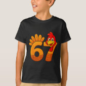 Funny 67 Thanksgiving Turkey Face 67 Number  Tシャツ (正面)