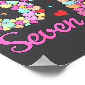 Funny 67 Valentine Six Seven Candy Heart 6 7 Meme  ポスター (角)