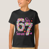 Funny 67 Valentine Six Seven Candy Heart 6 7 Meme  Tシャツ (正面)
