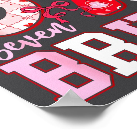 Funny 67 Valentines Bruh Six Seven Meme Heart 6 7  ポスター (角)